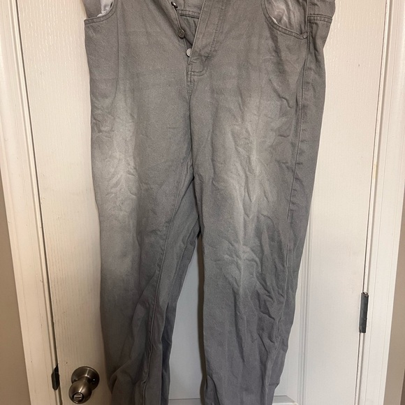 Boohoo Men Relaxed Fit Jeans - Gray - Picture 1 of 5